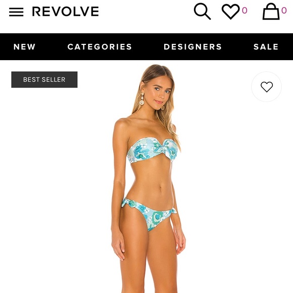 ZIMMERMAN Pink Floral Bikinis with Knots - Picture 12 of 12